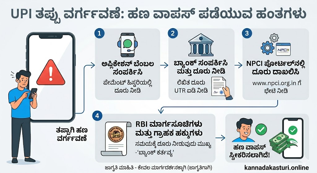 UPI Wrong Transfer: ತಪ್ಪಾದ ನಂಬರ್‌ಗೆ ಹಣ ಕಳುಹಿಸಿದರೆ ಅದನ್ನು ವಾಪಸ್ (Refund) ಪಡೆಯುವುದು ಹೇಗೆ?