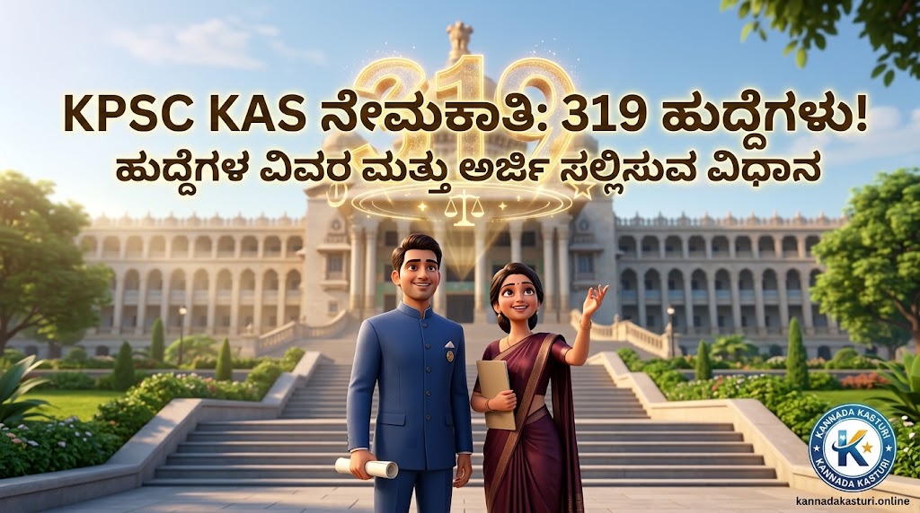 KPSC KAS Recruitment 2026: 319 ಕೆಎಎಸ್ (ಗೆಜೆಟೆಡ್ ಪ್ರೊಬೇಷನರ್ಸ್) ಹುದ್ದೆಗಳಿಗೆ ಬೃಹತ್ ನೇಮಕಾತಿ, ಸಂಪೂರ್ಣ ಮಾಹಿತಿ: KPSC KAS Recruitment 2026: 319 ಕೆಎಎಸ್ (ಗೆಜೆಟೆಡ್ ಪ್ರೊಬೇಷನರ್ಸ್) ಹುದ್ದೆಗಳಿಗೆ ಬೃಹತ್ ನೇಮಕಾತಿ, ಸಂಪೂರ್ಣ ಮಾಹಿತಿ: